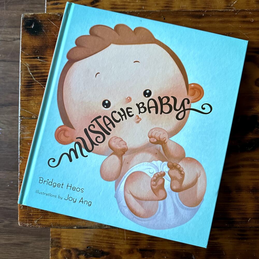 Mustache Baby Hardcover Book